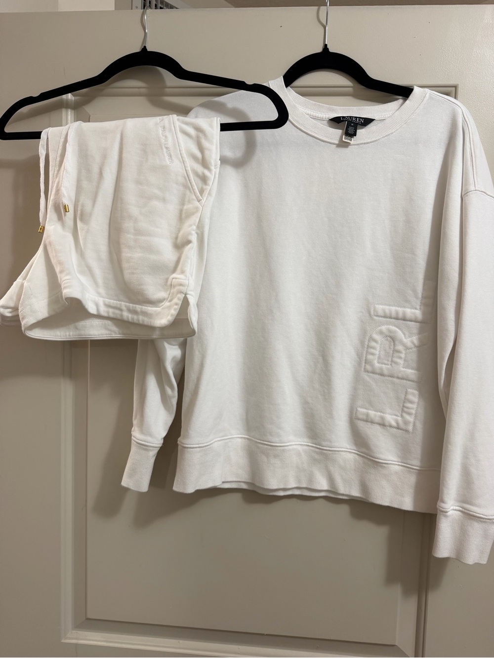 Ralph Lauren White Sweatshirt Set